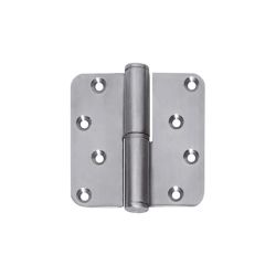 Kogelstift Paumelle DIN links afgerond 3,5"" x 3,5"" (89x89x3) RVS CE