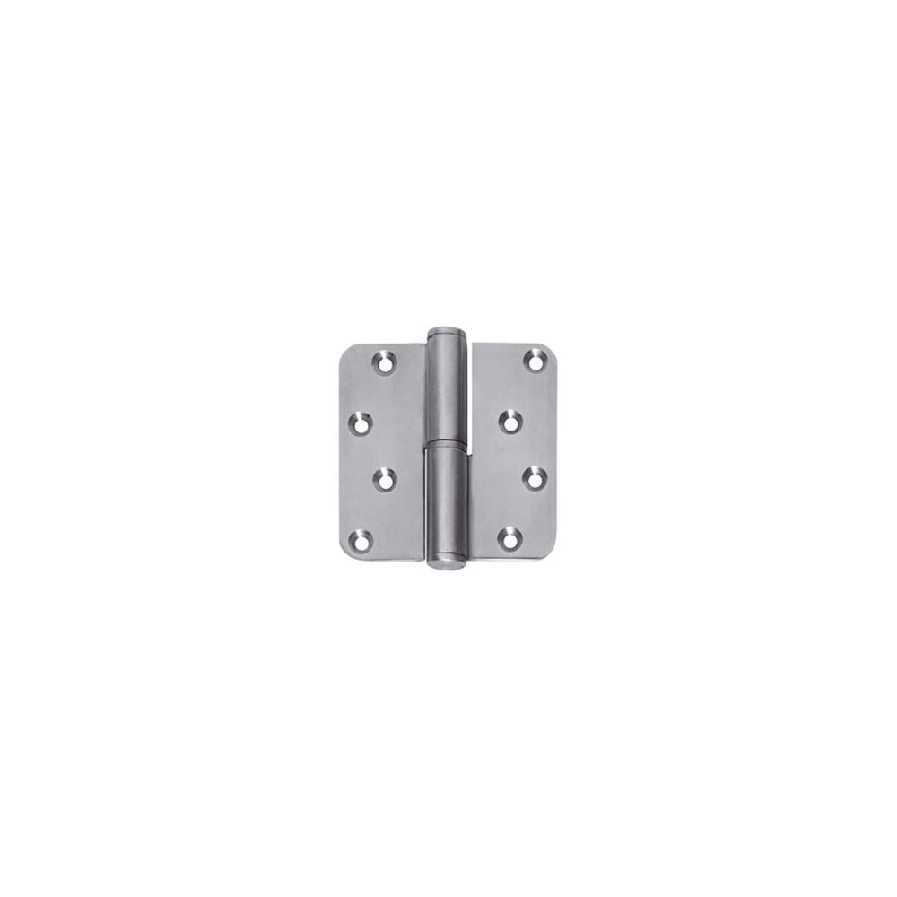 Kogelstift Paumelle DIN links afgerond 3,5"" x 3,5"" (89x89x3) RVS CE