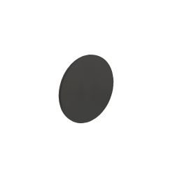 Afdek rozet renovatie zelfklevend, rond plat 55x2mm RVS/mat zwart