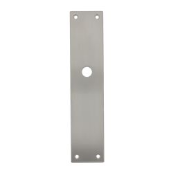 Schild renovatie rechthoekig 250 x 55mm x 2mm blind zwart