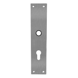 Schild renovatie rechthoekig 250 x 55mm x 2mm profielcilindergat 55mm RVS