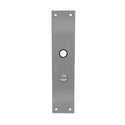 Schild renovatie rechthoekig 250 x 55mm x 2mm WC63/8mm RVS