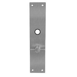 Schild renovatie rechthoekig 250 x 55mm x 2mm WC78/8mm RVS