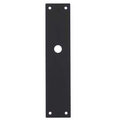 Schild renovatie rechthoekig 250 x 55mm x 2mm blind zwart