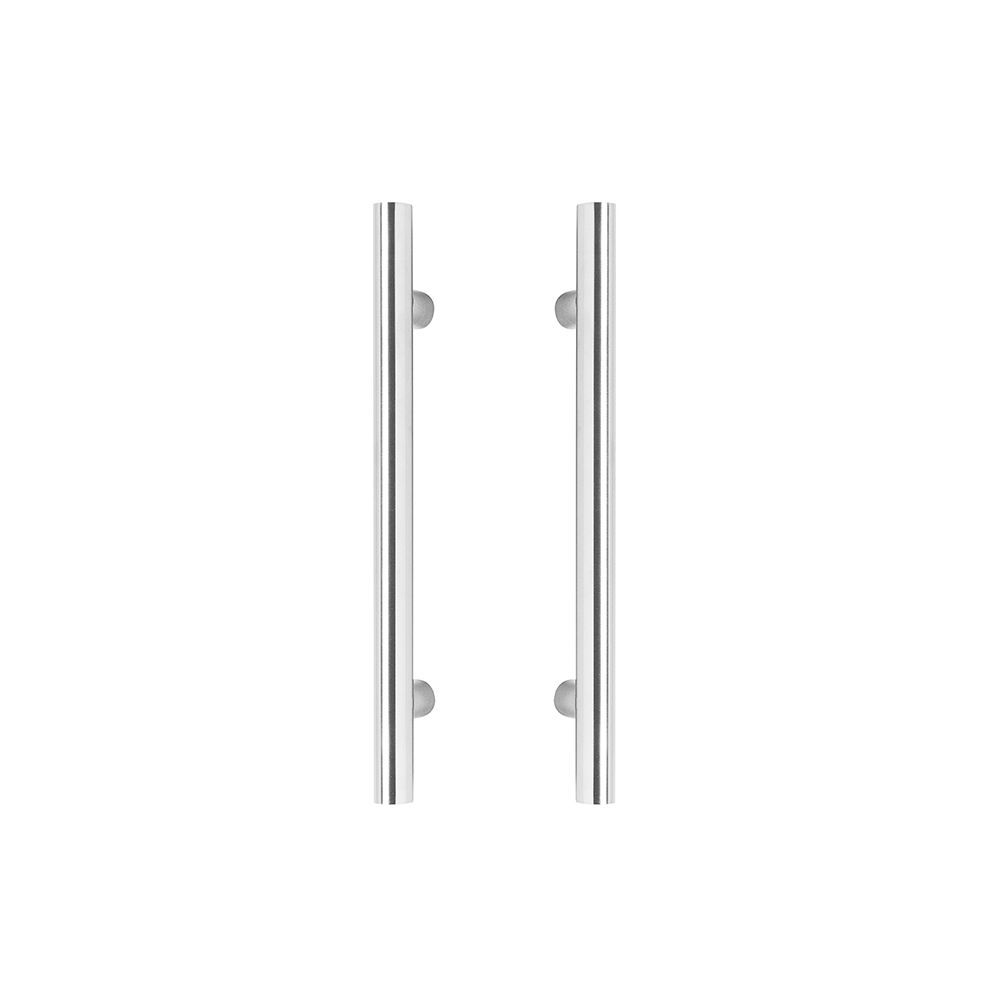 Deurgreep per paar T-vorm 1200x70x25 hart op hart 1000mm RVS