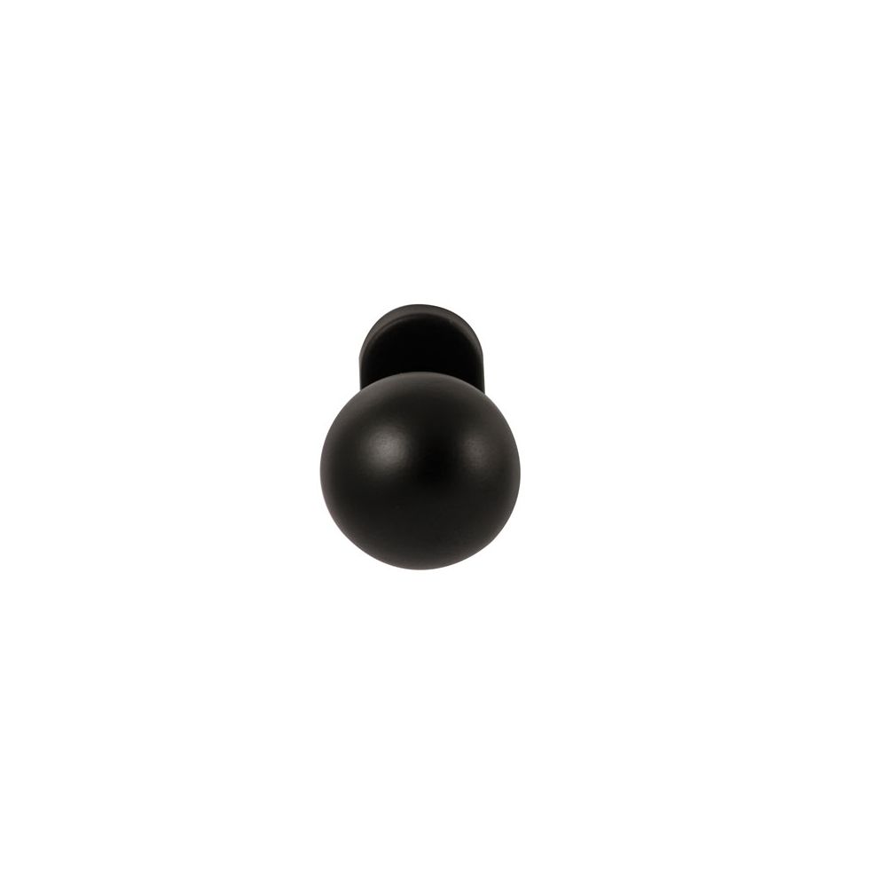 Knopkruk Sfera Zwart op ovaal rozet