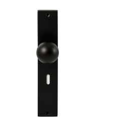 Knopkruk Sfera Zwart op rechthoekig langschild sleutel 72mm