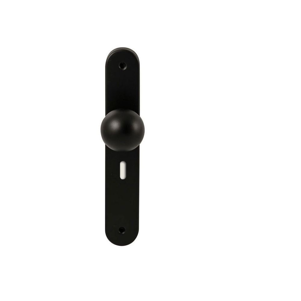 Knopkruk Sfera Zwart op ovaal langschild sleutel 56mm