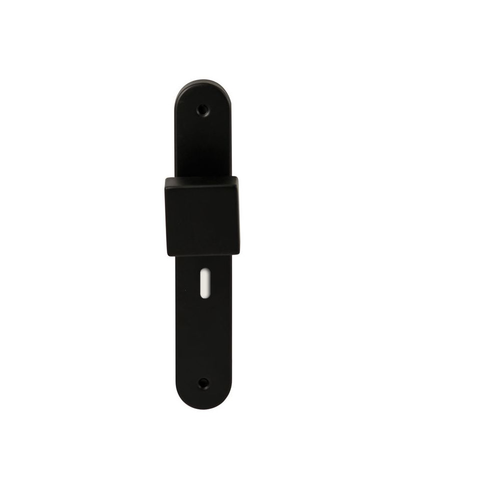 Knopkruk Quadro Zwart op ovaal langschild sleutel 56mm