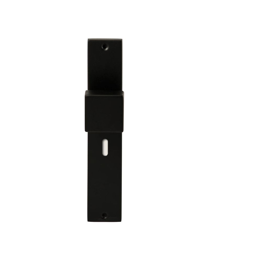 Knopkruk Quadro Zwart op rechthoekig langschild sleutel 56mm