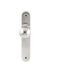 Knopkruk Sfera RVS op ovaal langschild blind