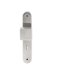 Knopkruk Quadro RVS op ovaal langschild sleutel 72mm