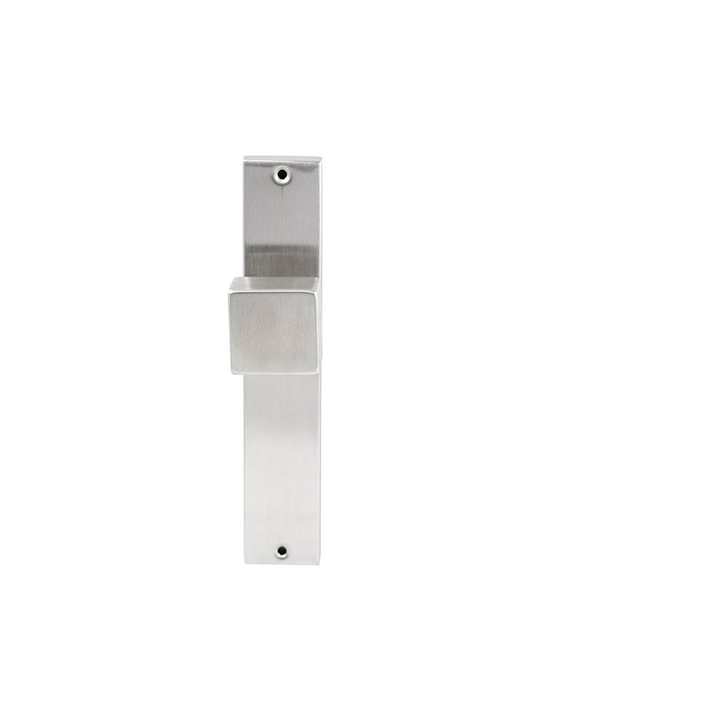 Knopkruk Quadro RVS op rechthoekig langschild blind