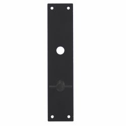 Schild renovatie rechthoekig 250 x 55mm x 2mm blind zwart