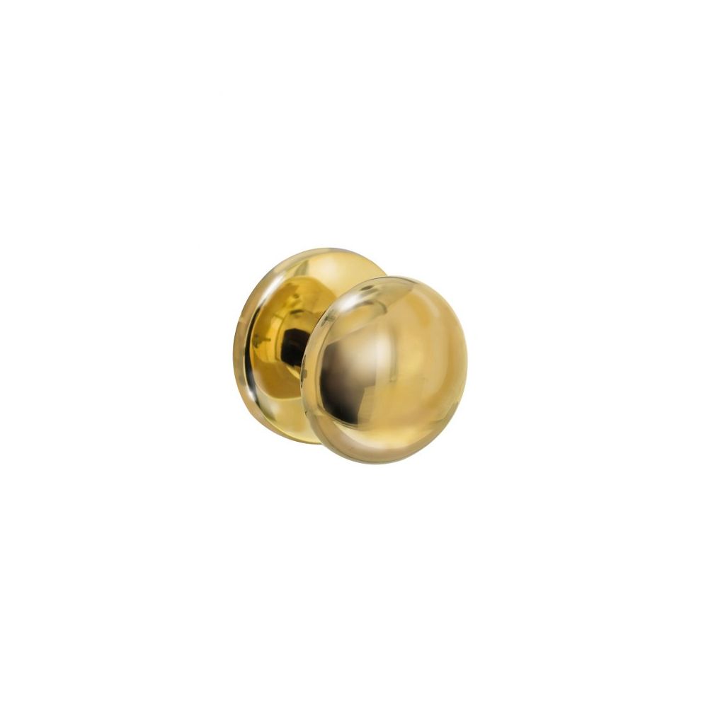 Voordeurknop paddestoel ø57/66mm messing ongelakt
