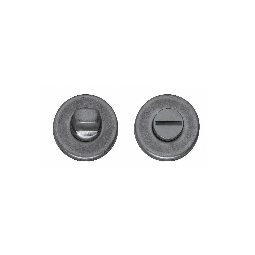 Rozet met toilet-/badkamersluiting verdekt 49x7mm oud grijs