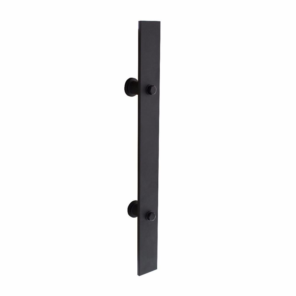 Deurgreep plat 400x40 mm - mat zwart
