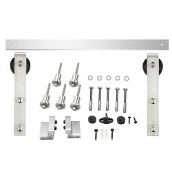 Schuifdeursysteem Basic - RVS geborsteld