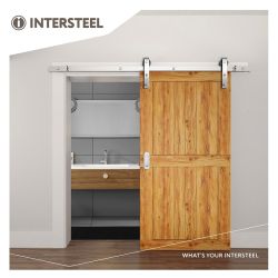 Schuifdeursysteem Basic - RVS geborsteld