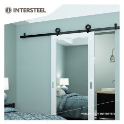 Schuifdeursysteem Modern Top - mat zwart