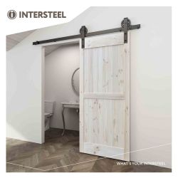 Schuifdeursysteem Wheel - mat zwart