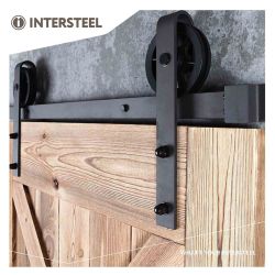 Schuifdeursysteem Wheel - mat zwart