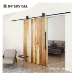 Schuifdeursysteem Wheel Top - mat zwart