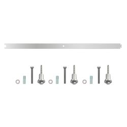 Tussenrail 90cm tbv schuifdeursysteem - RVS geborsteld