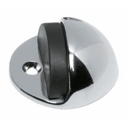 Deurstop bolrond chroom