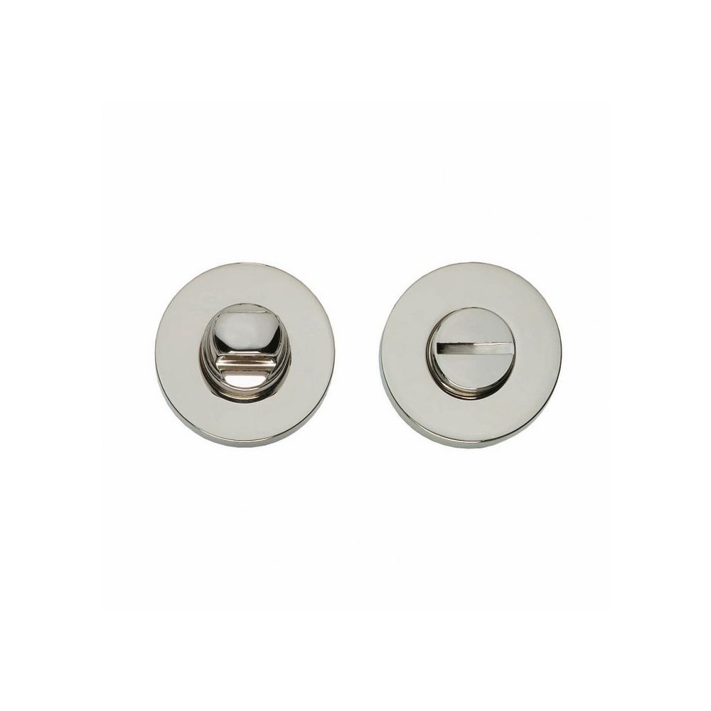 Rozet met toilet-/badkamersluiting verdekt 50x8mm nikkel