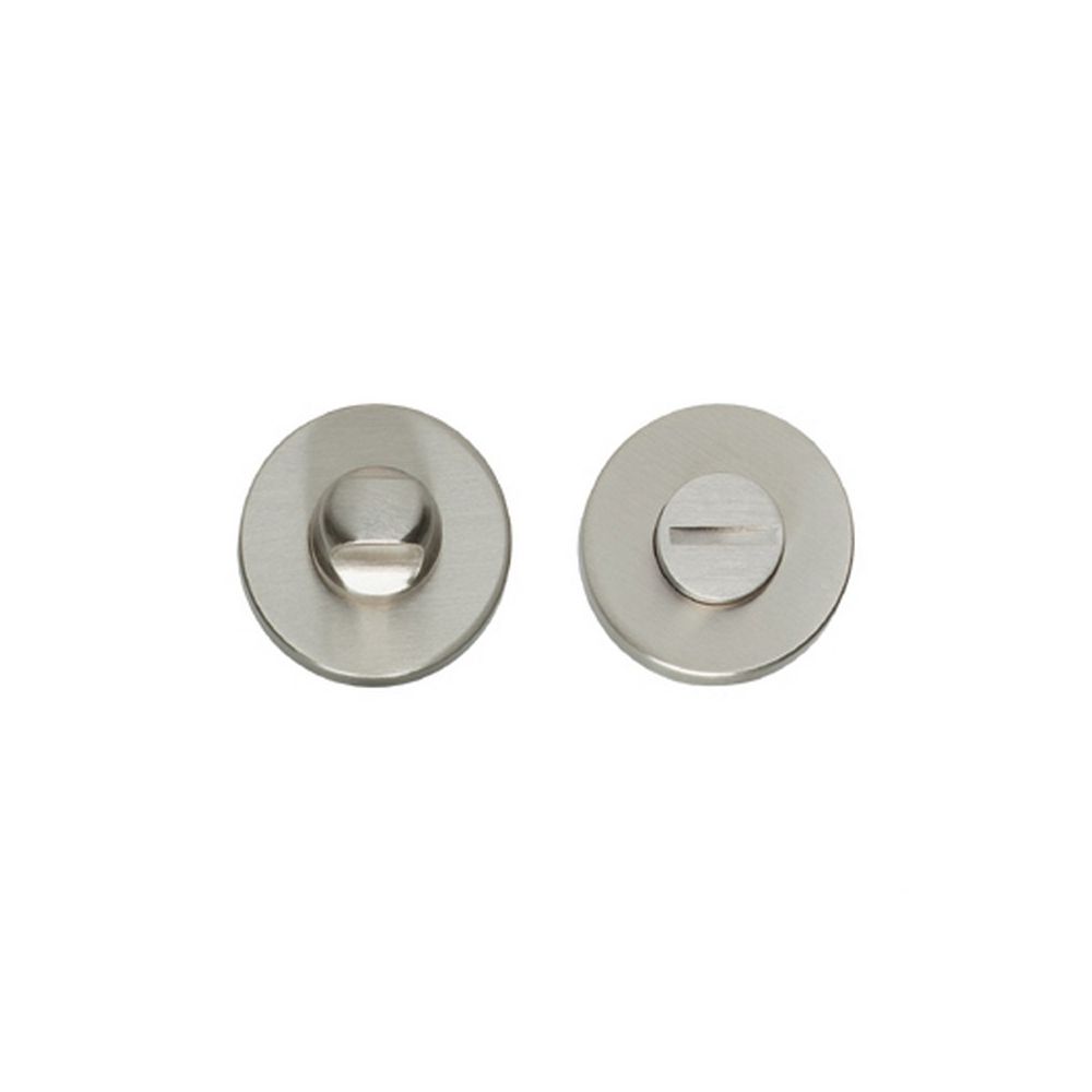 Rozet met toilet-/badkamersluiting verdekt 50x8mm nikkel mat