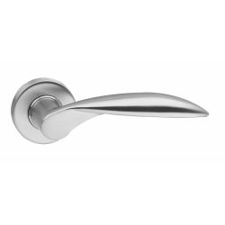 Intersteel Deurkruk Afgerond op rozet RVS
