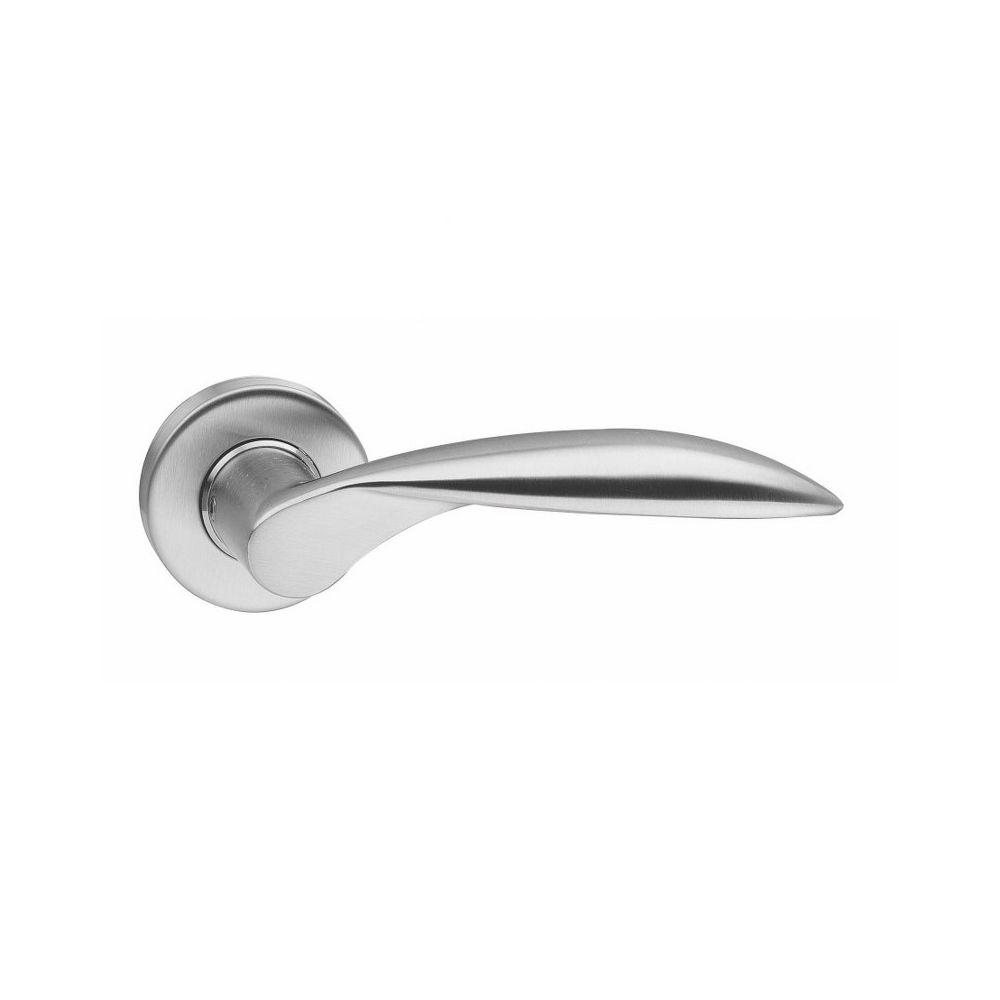 Intersteel Deurkruk Afgerond op rozet RVS
