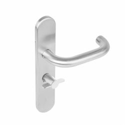 Deurkruk Rond op verdekt schild met sluiting 63 mm