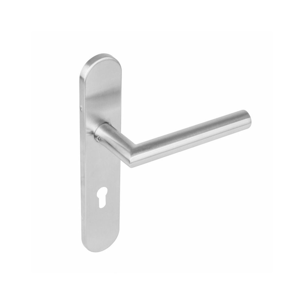 Deurkruk Hoek 90° op verdekt schild profielcilinder 72mm