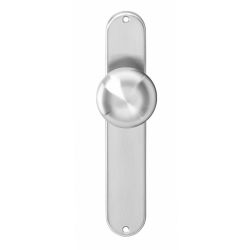 Knop langschild blind rvs