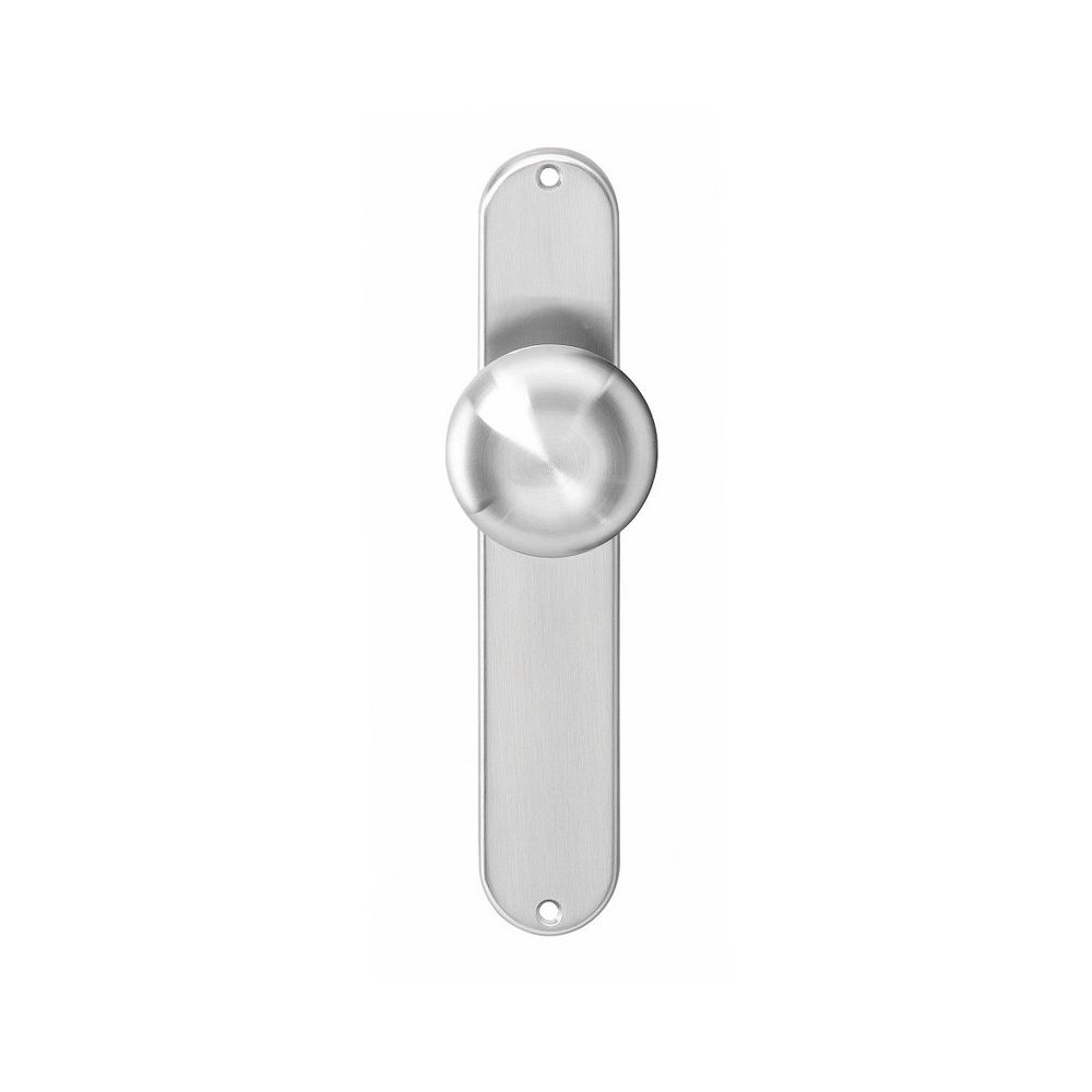 Knop langschild blind rvs