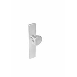 Knop blind langschild rechthoekig rvs