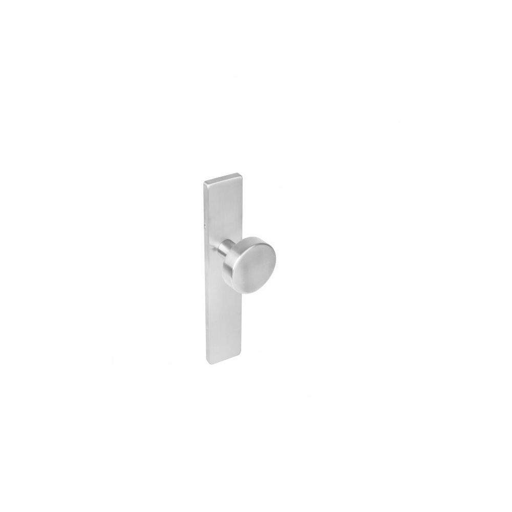 Knop blind langschild rechthoekig rvs