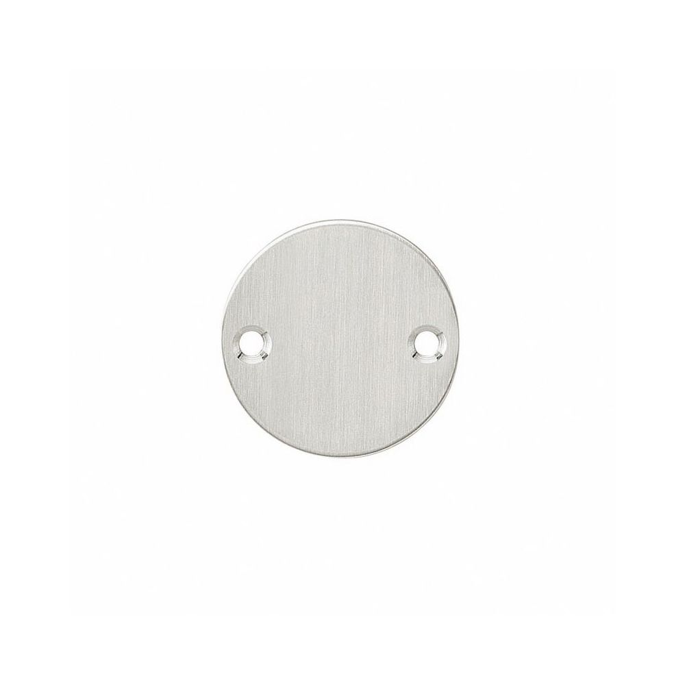 Rozet rond plat 50 mm blind rvs