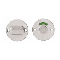 Rozet rond plat 50 mm toilet-/badkamersluiting met 5 mm stift