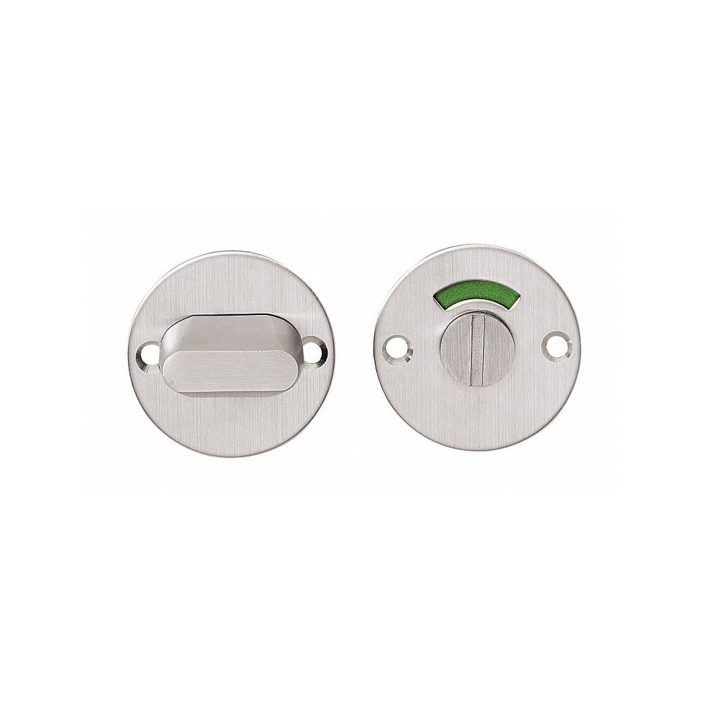 Rozet rond plat 50 mm toilet-/badkamersluiting met 8 mm stift