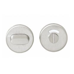 Rozet toilet-/badkamersluiting rond verdekt rvs 5mm