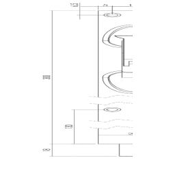 Kantschuif 300 mm rvs geborsteld