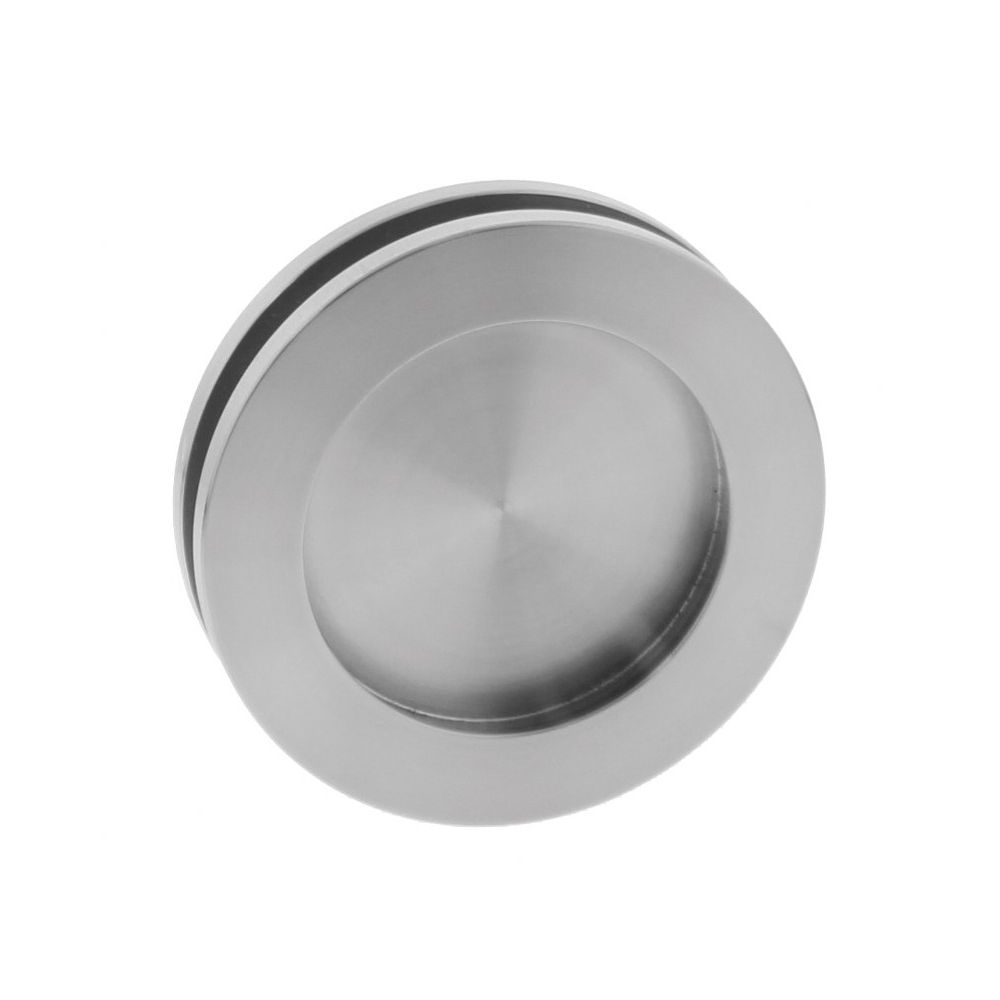 Schuifdeurkom glasdeur 55 mm rvs geborsteld