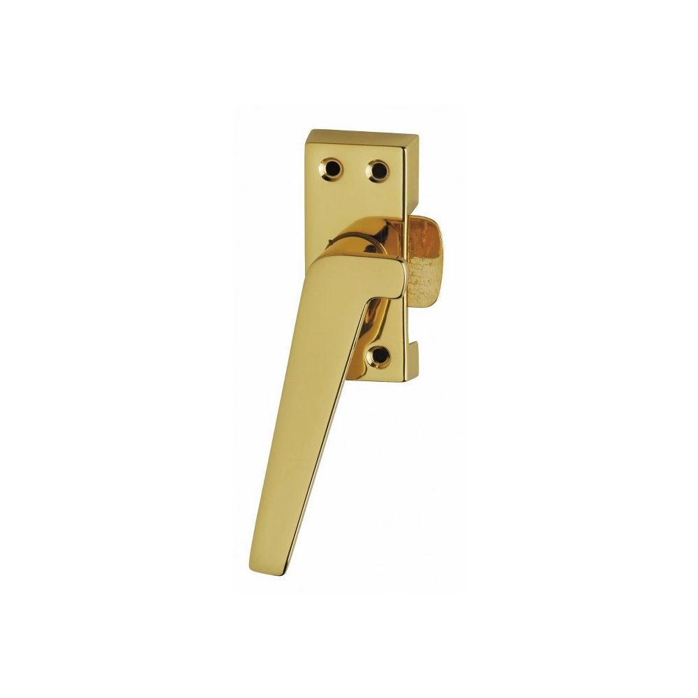 Raamsluiting nok links messing gelakt