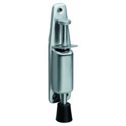 Deurvastzetter met voetrem groot 180x36 RVS 
