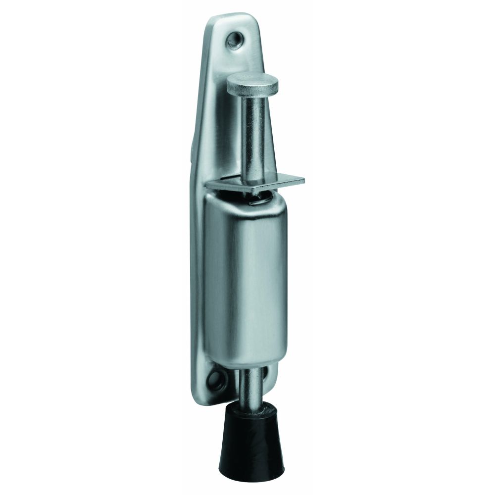 Deurvastzetter met voetrem groot 180x36 RVS 
