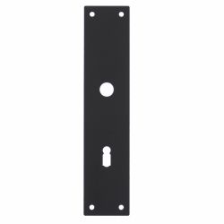 Schild renovatie rechthoekig 250 x 55mm x 2mm blind zwart