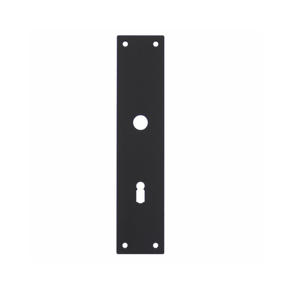 Schild renovatie rechthoekig 250 x 55mm x 2mm blind zwart